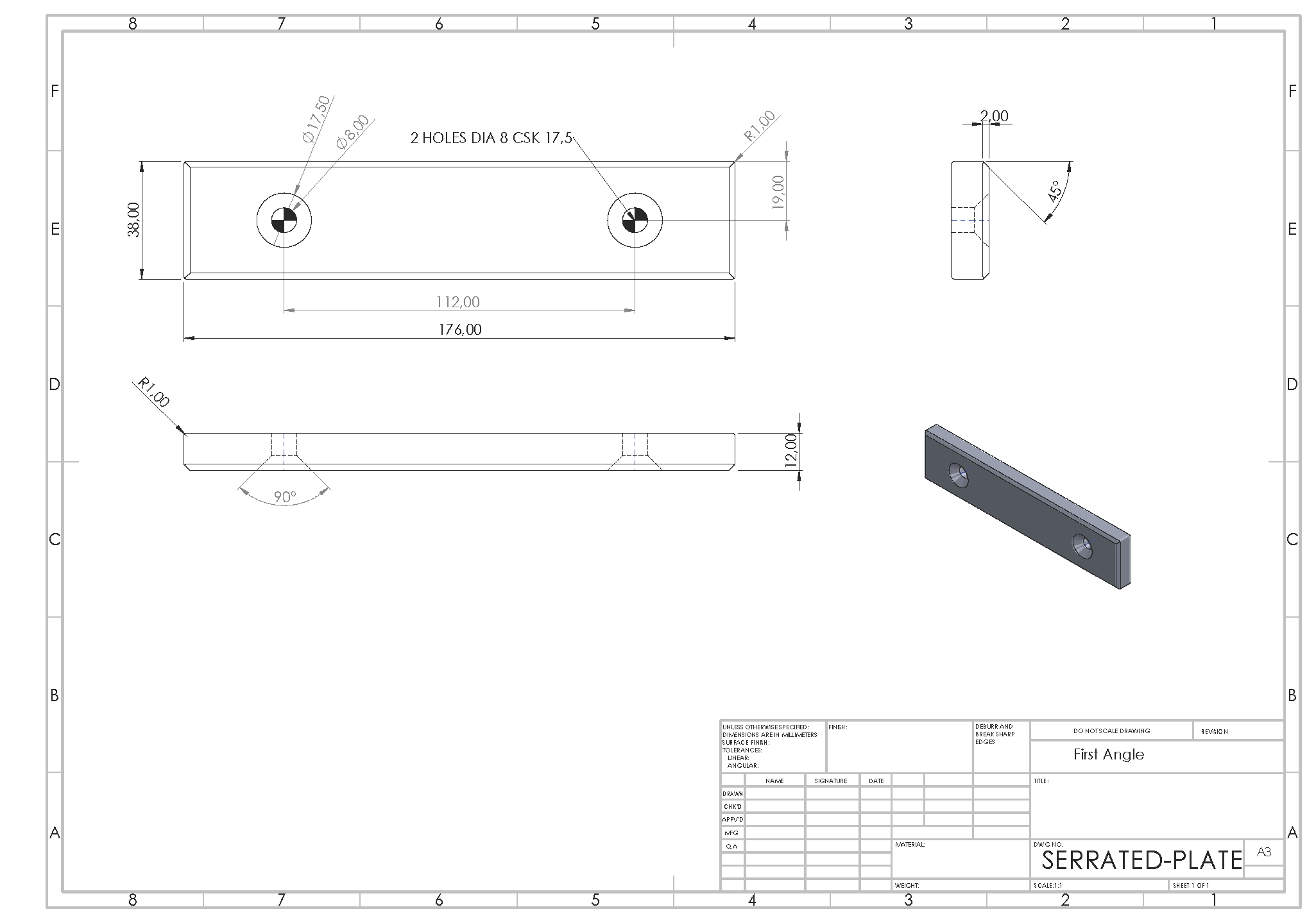 Serrated Plate